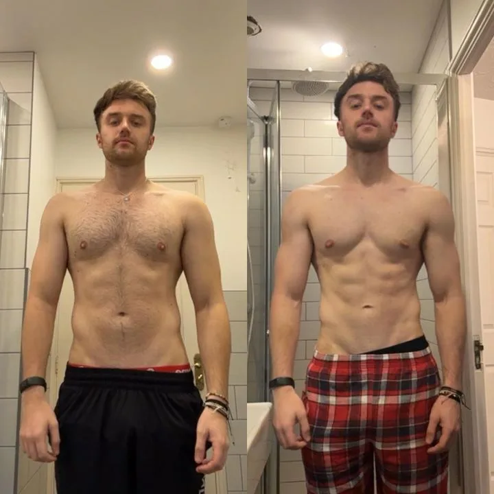 Ben — before and after transformation