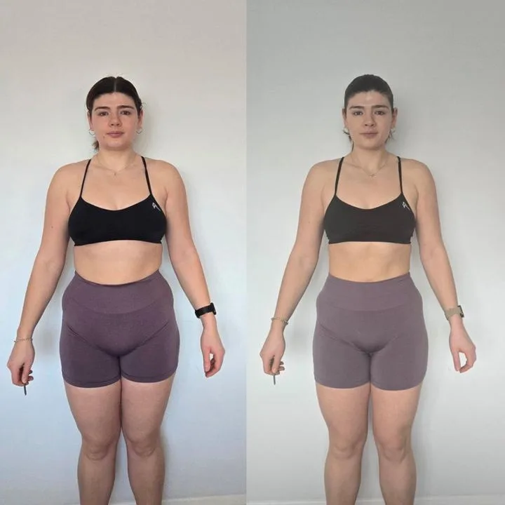 Lindsey — before and after transformation
