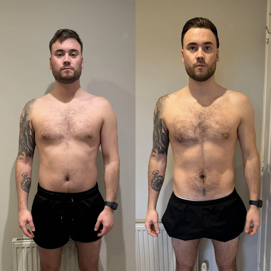 Ryan — before and after transformation